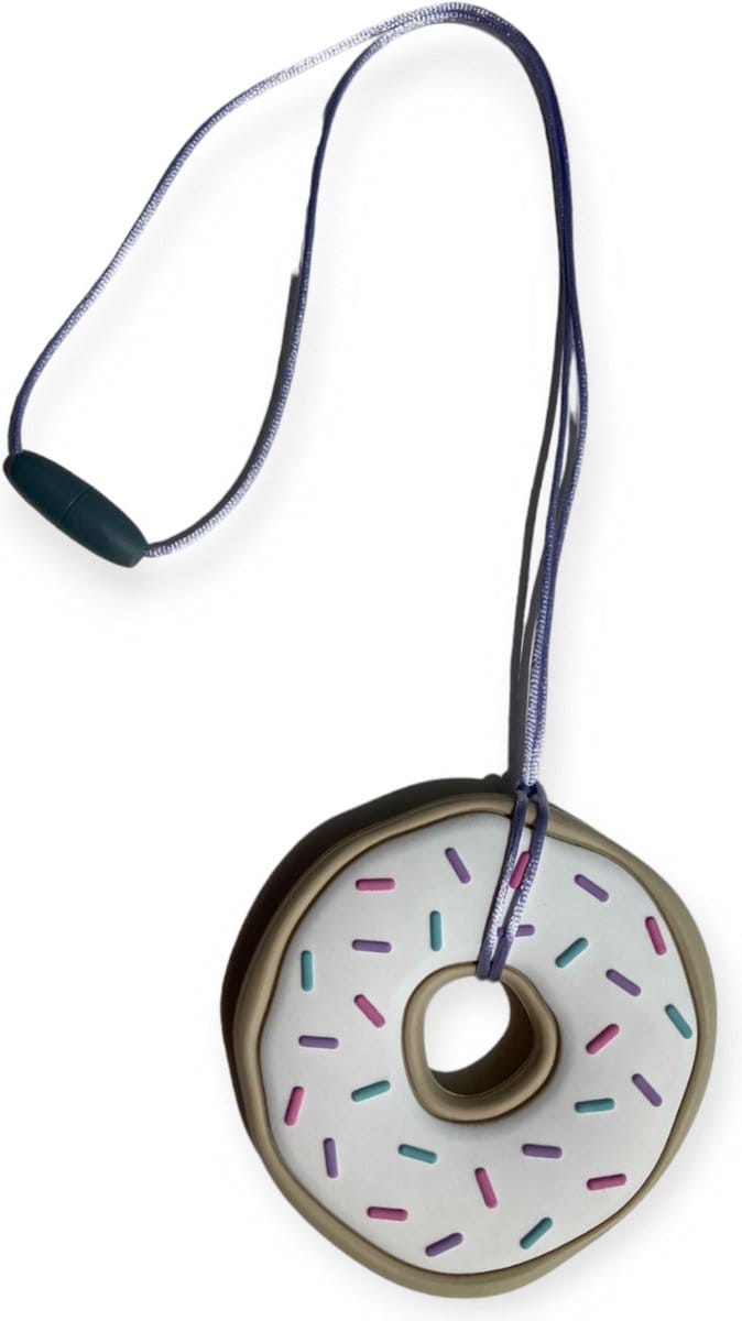Bijtketting | Donut | Lila | Groen | Vanaf 3 jaar!