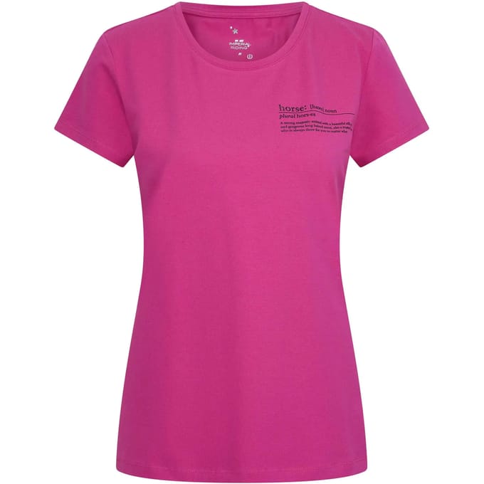 Dames-T-shirt Imperial Riding Dictionary