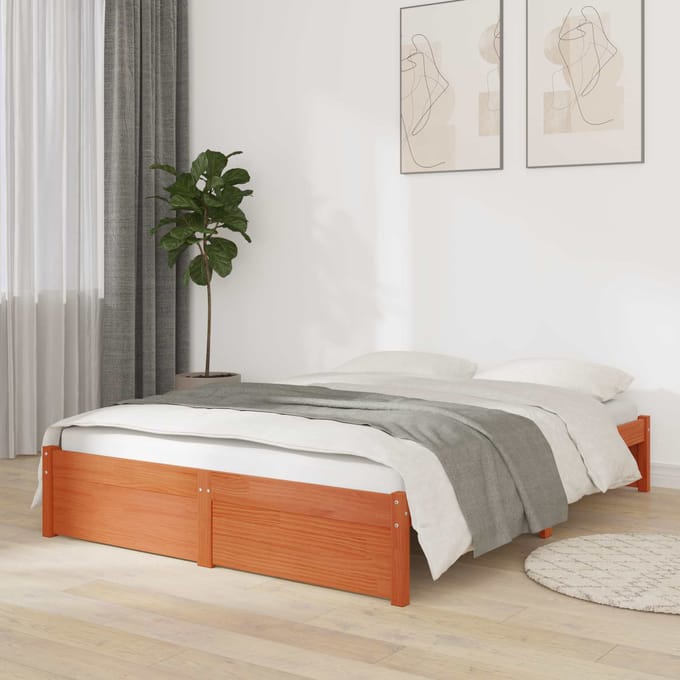 vidaXL - Bedframe - Massief - grenen