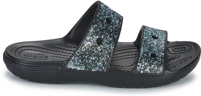 Crocs Classic Glitter Sandal Black/Multi Maat 38/39 US J6
