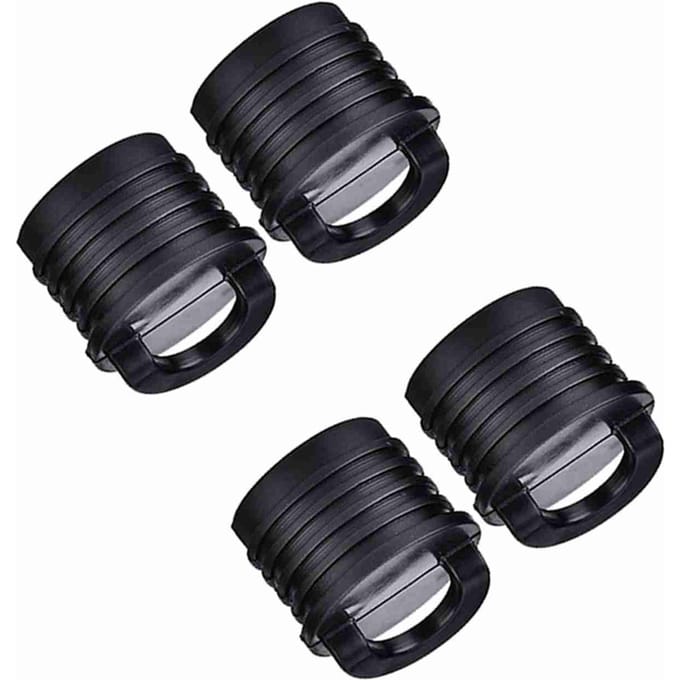 4 Stuks Boot Kano Kajak Boot Afvoerstop Doppen Afvoer Gaten Stekkers Accessoires Zwart black