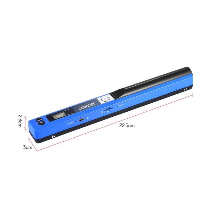 Draagbare handheld draadloze scanner A4-formaat 900DPI JPG/PDF-formaat LCD-scherm met bescherming rood