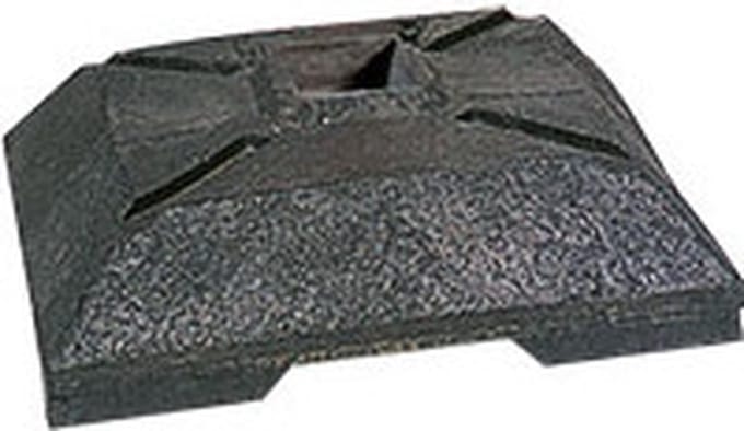 Voetplaat voor paal, PVC 400 x 400 mm