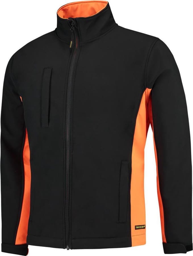 Tricorp TJ2000 Soft Shell Jack - Werkjas - Maat XXL - Zwart / Oranje