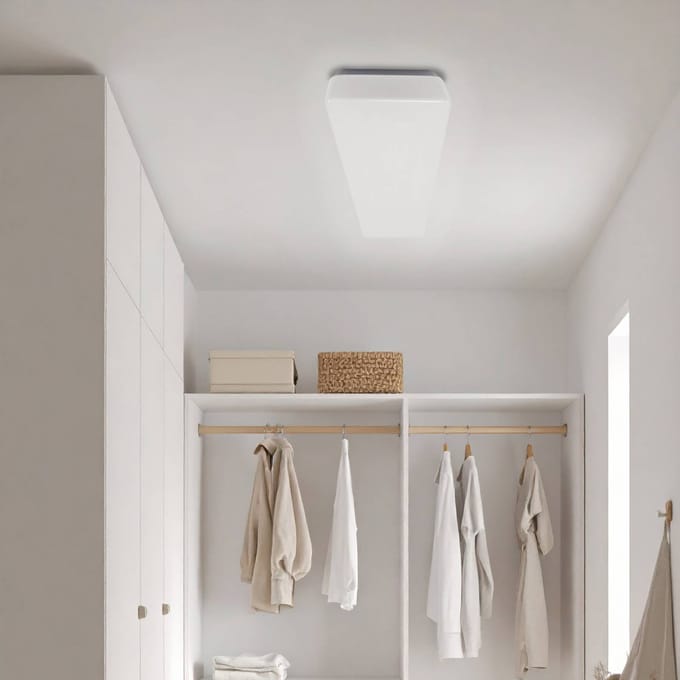 MEGAMAN LED plafondlamp Bruno, 117 cm, 56 W, IP44, wit