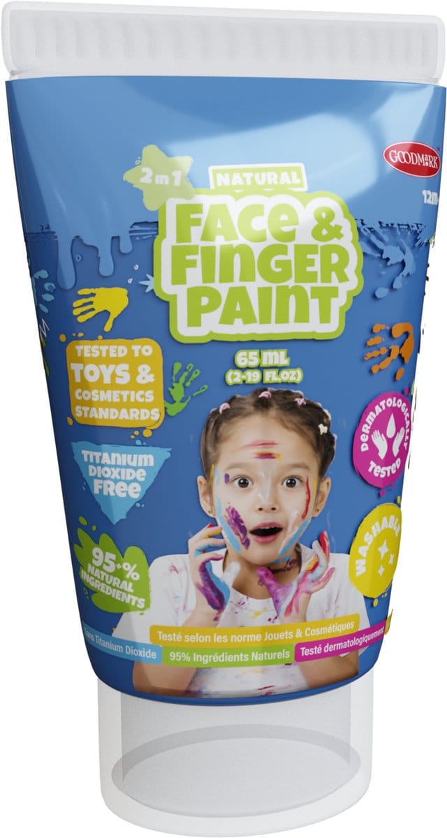 Boti Natural Face & Fingerpaint Tube - Blue 65ml