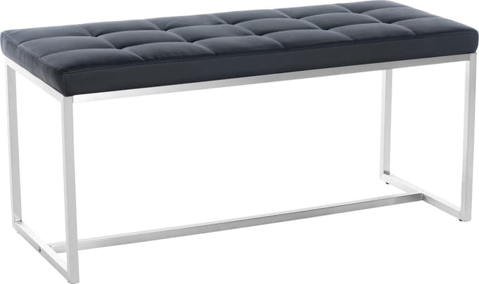 CLP Barci Zitbank - Kunstleer zwart