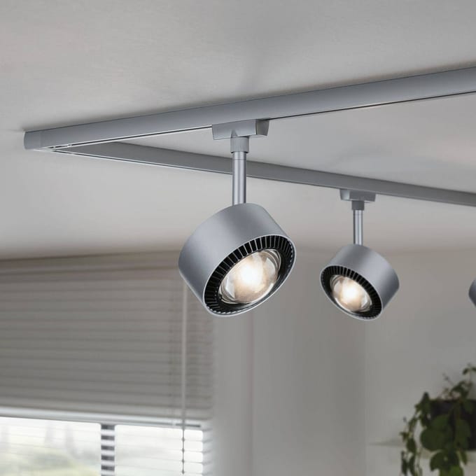 Paulmann URail Aldan LED spot, mat chroom, metaal, CCT