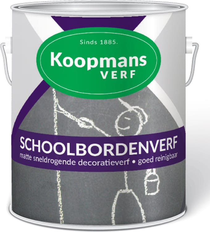 Koopmans schoolbordenverf zwart - 750 ml