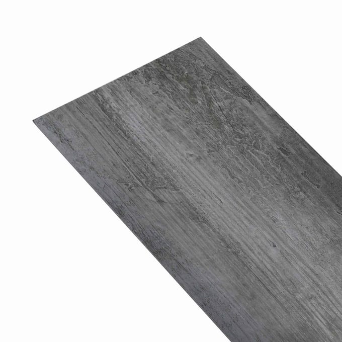 vidaXL - Zelfklevende - Vloerplank - Glanzend - Grijs - 4,46 - m² - 32 - st - PVC