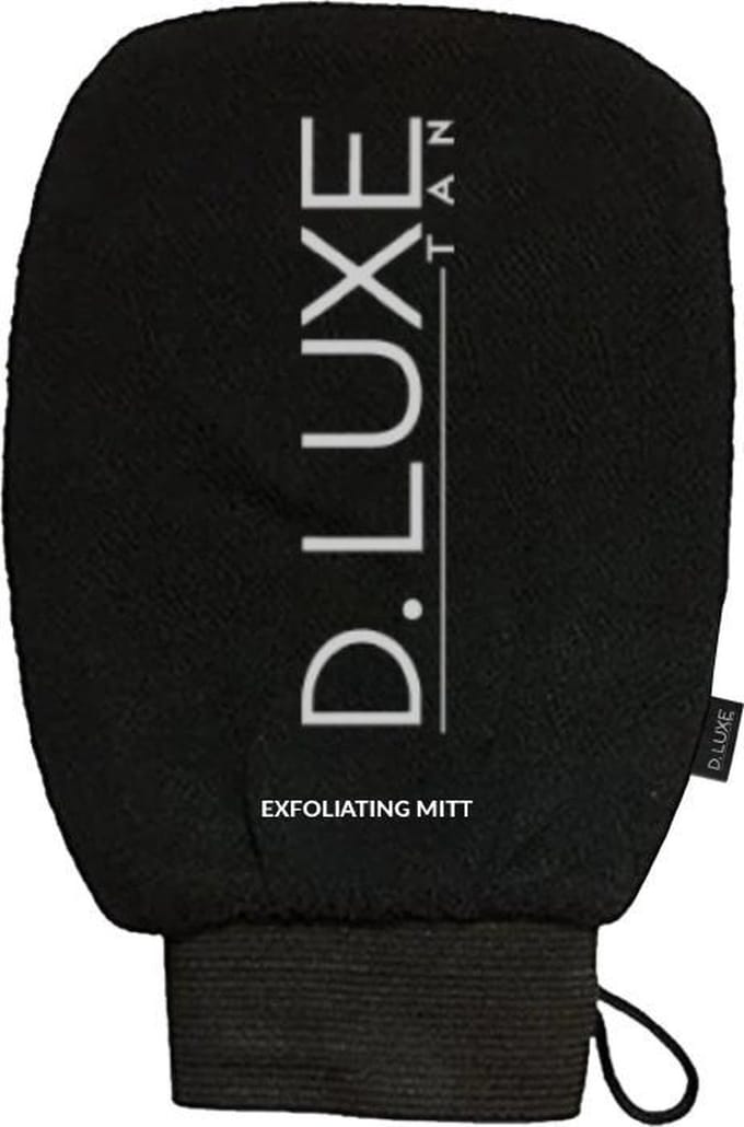 D.Luxe Tan Exfoliating Mitt, scrub handschoen
