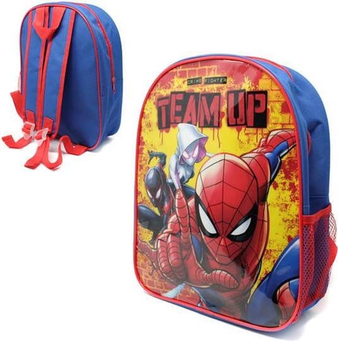 SPIDERMAN Rugtas - blauw / rood - Spider-Man rugzak - 30 x 25 cm.