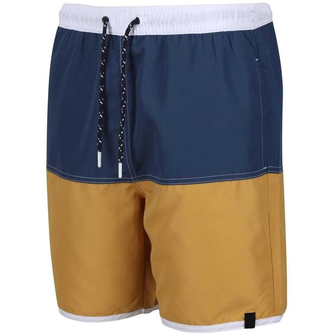 Regatta Heren Benicio Zwemshorts (Donker denim/goudkleurig stro)