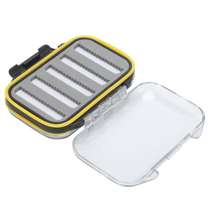 Dubbelzijdige Transparante Vliegvissen Tackle Haak Behoud Doos Vis Accessoire gray
