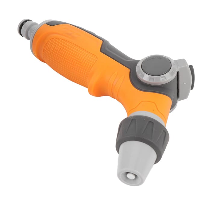 Pistolet d'arrosage de jardin ergonomique réglable étanche multifonctionnel pour l'arrosage orange
