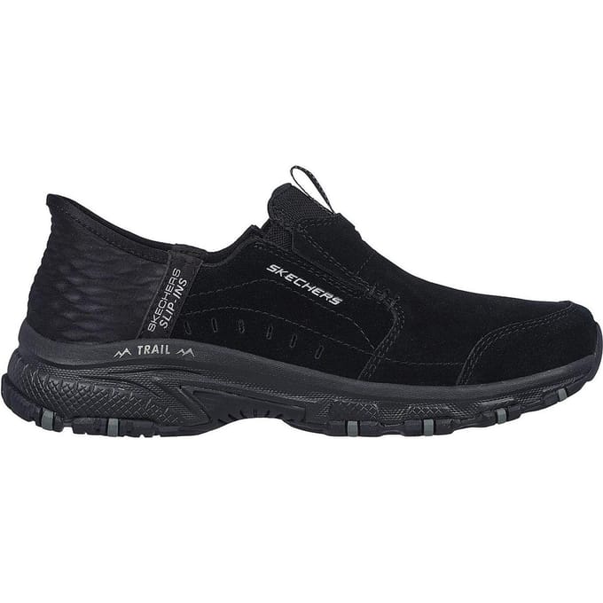 Skechers Sunapee stevige leren laarzen voor dames (Zwart)