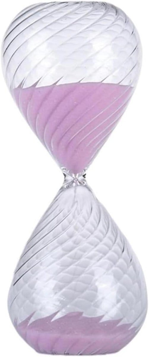 Zandloper Timer - Zandklok - Creatief Decoreren - Stille Werking - 2 Stuks - Roze