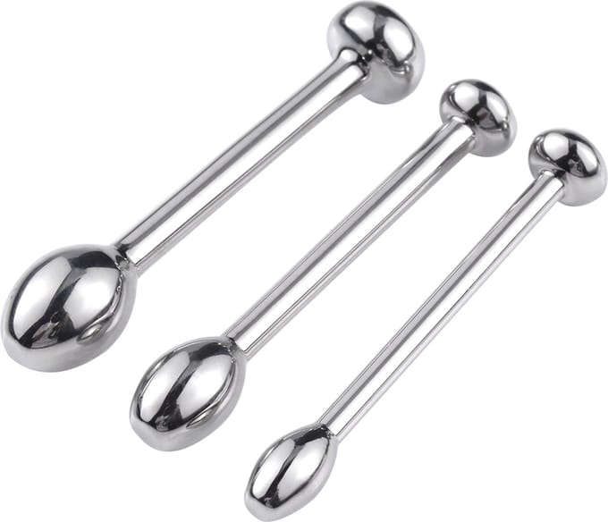 Fixxx - Rosebud Penis Plug Set - 3 stuks - Zilver