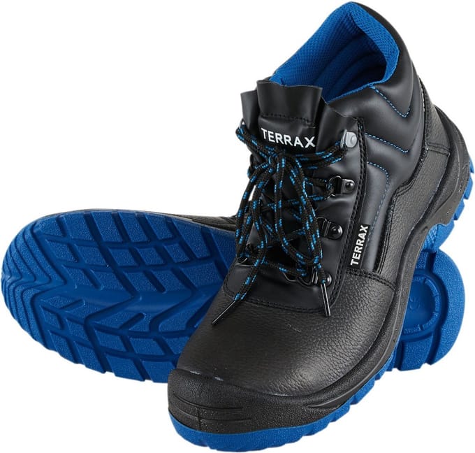 Terrax Workwear Veiligheidsit-laarzen S3 Zwart/Koningsblauw