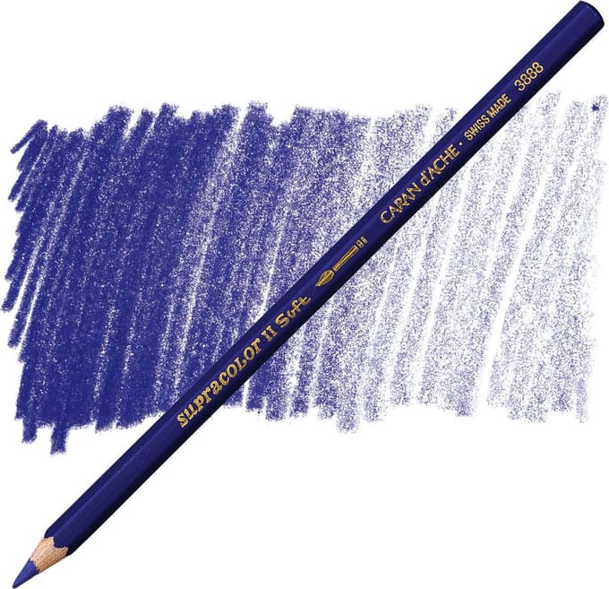 Caran d'Ache Supracolor aquarel potlood 130 royal blue