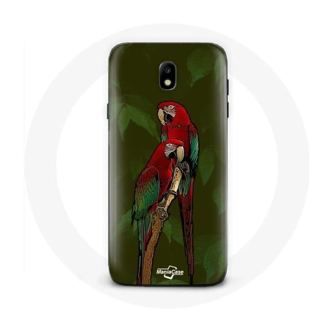 Coque Samsung Galaxy J3 2017 Pionus Perroquet Rouge