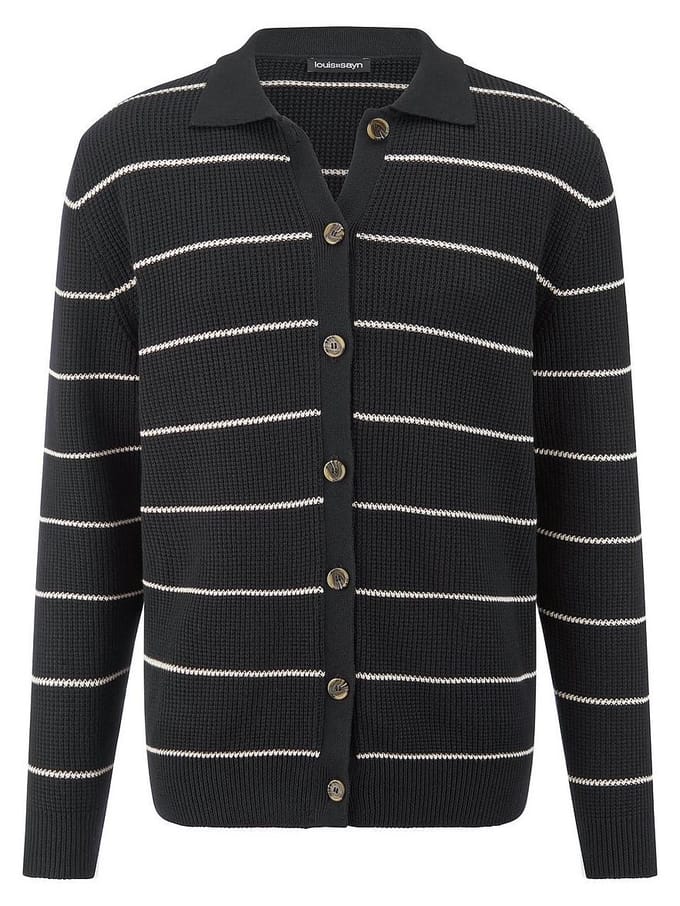 Vest polokraag Van Louis Sayn zwart