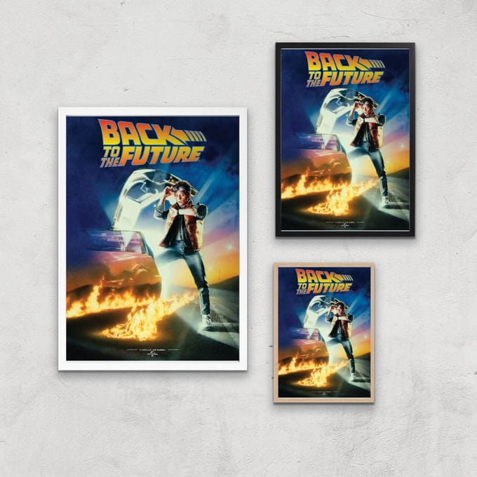 Back To The Future Part 1 Giclee Art Print - A2 - White Frame
