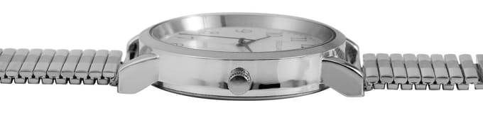 EXCELLANC Herenhorloge roestvrij staal Alex, Mineralglas