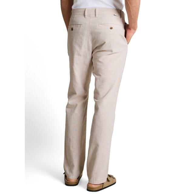regular fit chino van linnen-katoenmix