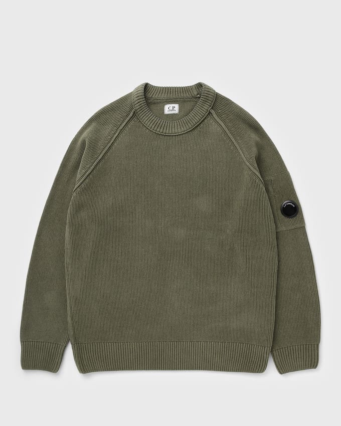 CHENILLE COTTON CREWNECK LENS SWEATER