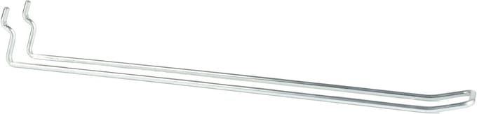 5 stuks - 30cm - Dubbele Gaatjeswand / Perfowandhaak / Boardhaak / Displayhaak - Metaal - type: PHO-30D