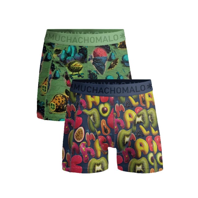 Muchachomalo Jongens 2-pack boxershorts weird fruit