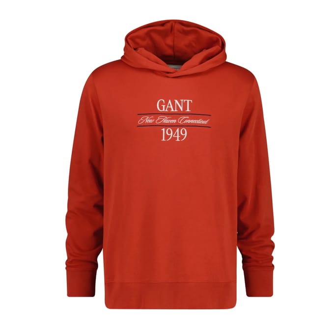 Gant Rode hoodie met print