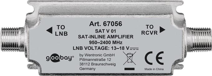Goobay SAT Inline Amplifier 950 MHz - 2400 MHz