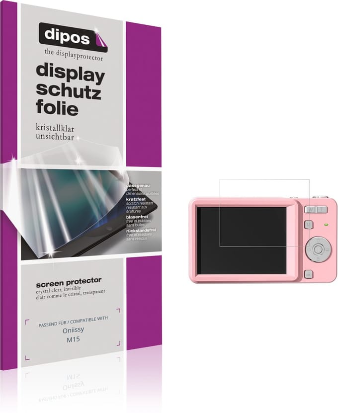 dipos – 4x Beschermfolie geschikt voor Oniissy M15 | Krasbestendige & heldere Screenprotector Ultra-Thin