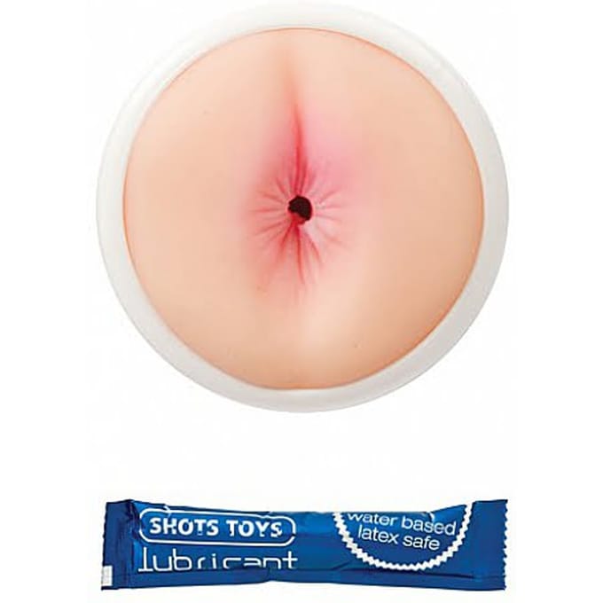 Shots Toys Easy Rider Masturbator met Glijmiddel Anus - beige