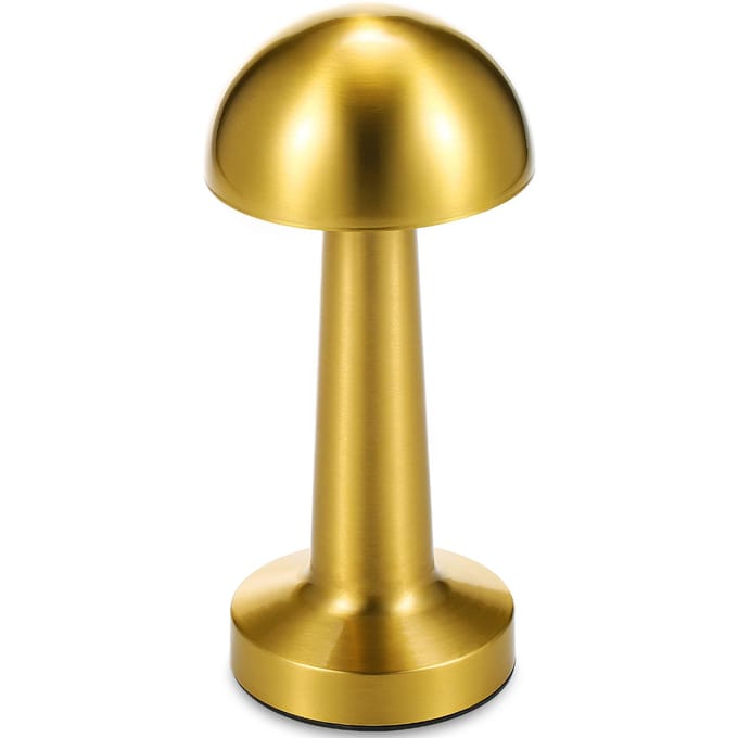 Retro Metalen Tafellamp Touch Control LED Bureaulamp Draadloze Bedlamp Nachtkastlamp 3 goud