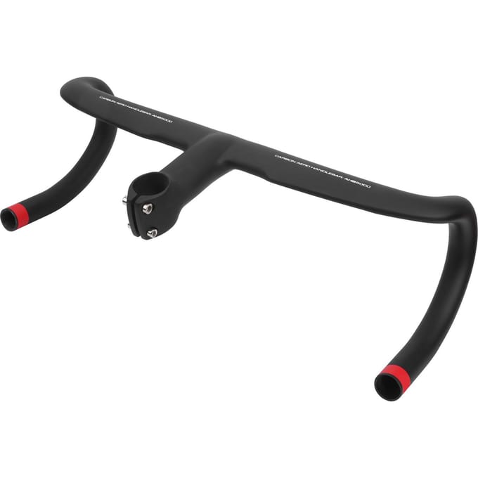 400x90mm Fietsstuur Waterdicht Koolstofvezel Geïntegreerd Stuur Fietsaccessoire black