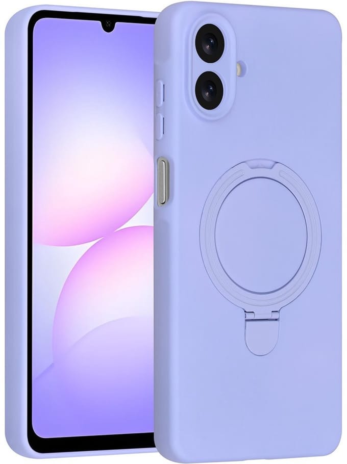 TUNIQ Back cover Galaxy A07 - Magsafe met ringstand - Lilac - Schokabsorberend design