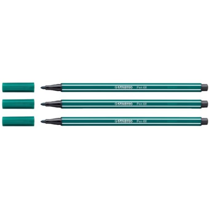 STABILO Pen 68 - Premium Viltstift - Blauw Groen - per stuk