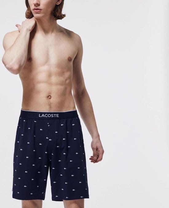 Lacoste - Maat XS - Heren Short - Navy/Wit