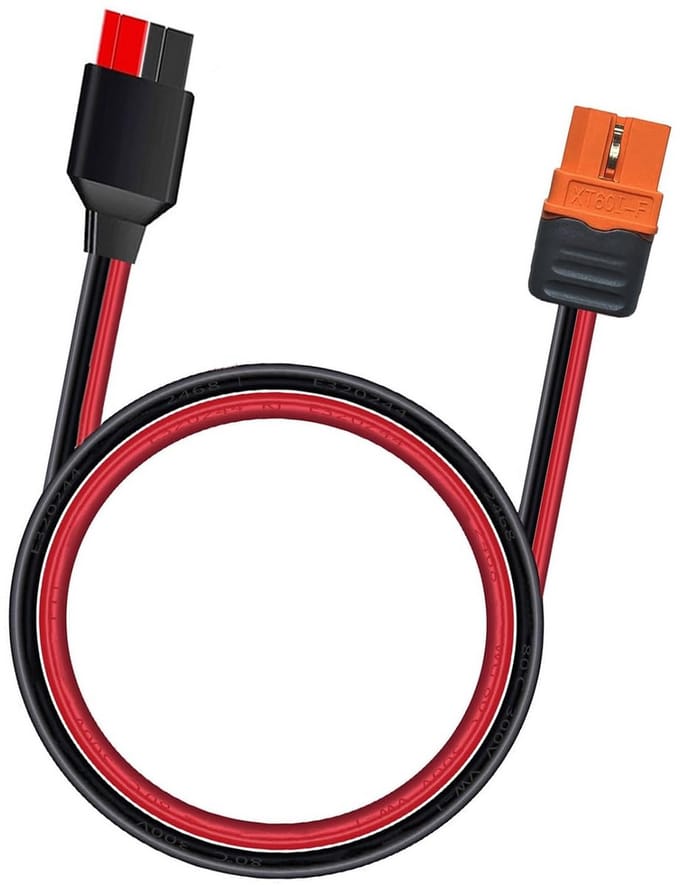 10AWG Solar Verlengkabel 1.5m XT60i naar Anderson Adapter voor Draagbare Powerstations