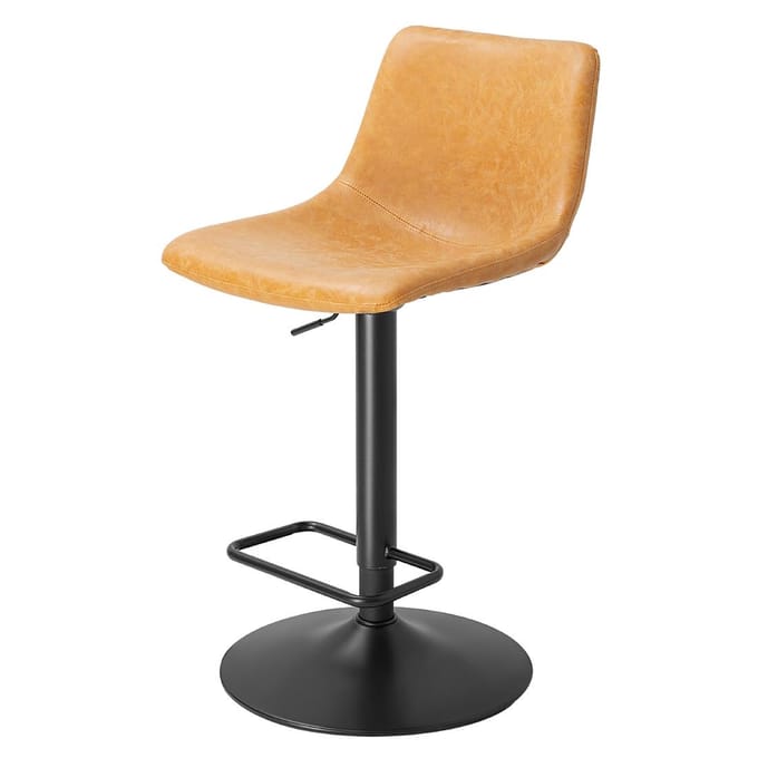 Bolero Diego Verstelbare Barstoelen Vintage Camel (2-pack)