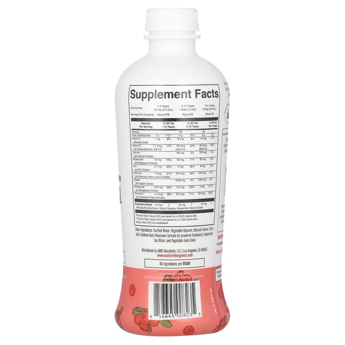 MaryRuth's, Vloeibaar Nachtelijk Multimineraal, Cranberry Droom, 32 fl oz (946 ml)