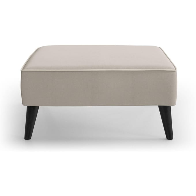 Hocker Zara linnen met contrast piping | NADUVI Collection