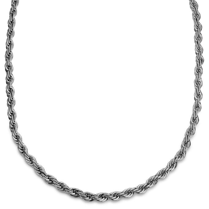 Essentials | 8 mm Zilverkleurige Ketting met Gedraaide Schakels