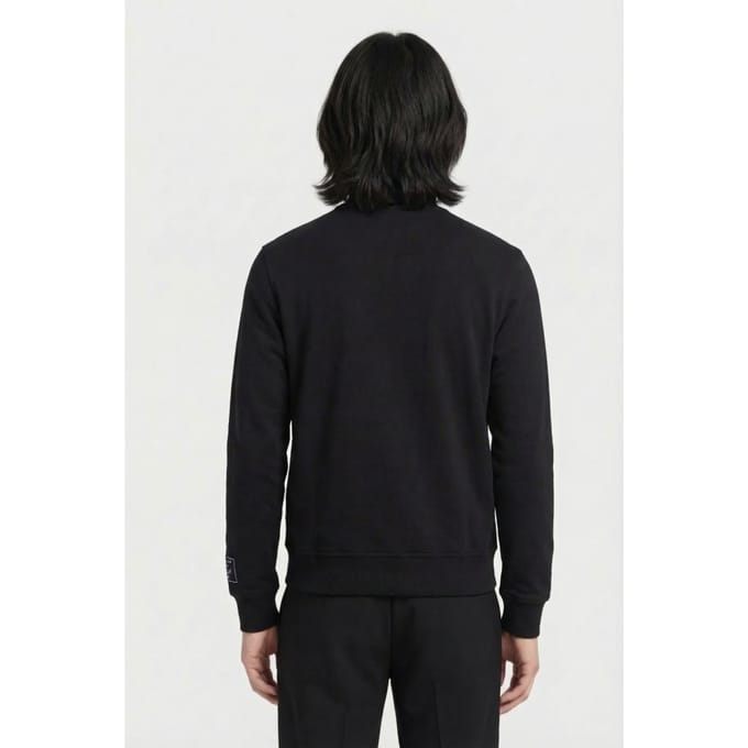 Karl Lagerfeld Black Sweat Zip Jacket Größe: S | Bomberjacken Outlet | Herren | Schwarz