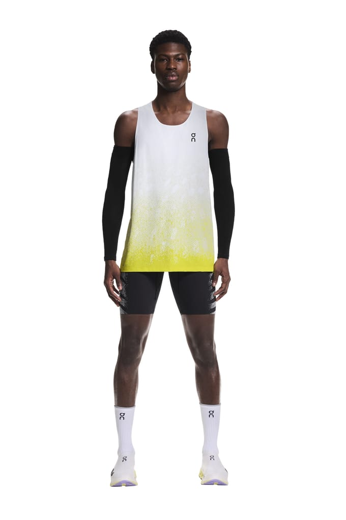 On Zero Singlet 1 White | Lime Maat: S | Sport Shirts Outlet | Heren | Wit