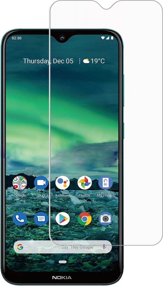 LuxeBass Screenprotector geschikt voor Nokia 2.3 - glas scherm - bescherming