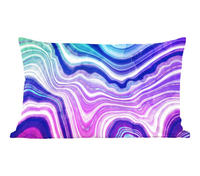 Sierkussens - Kussentjes Woonkamer - 60x40 cm - Neon - Agaat - Geode - Edelsteen